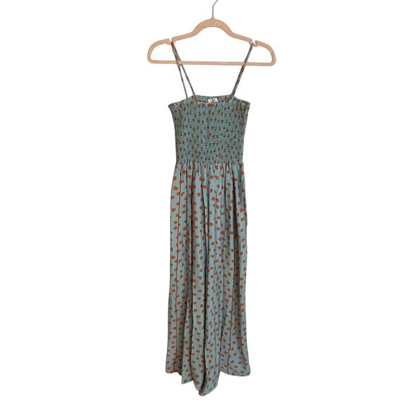 Bucket listPolka Heart Pink Smocking Bodice Jumpsuit - Picture 3 of 8